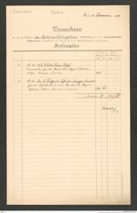 k.k. naturhistorisches Hofmuseum, Intendanzakten 1885-1896 (Hauer), Aktenzahl Z.750/1890, Seite 1